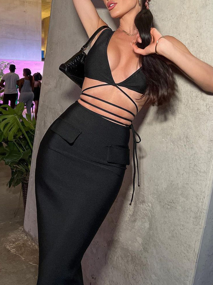 Alyia Cutout Maksi Elbise