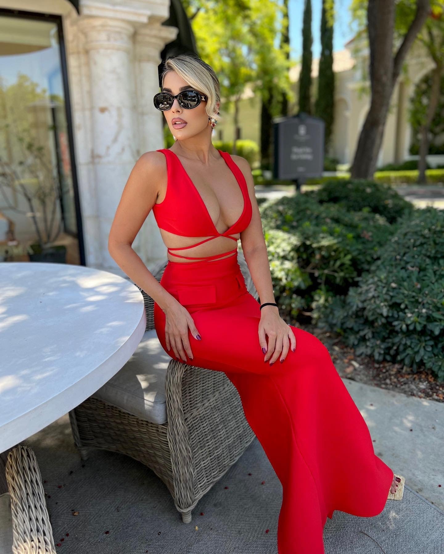 Alyia Cutout Maksi Elbise