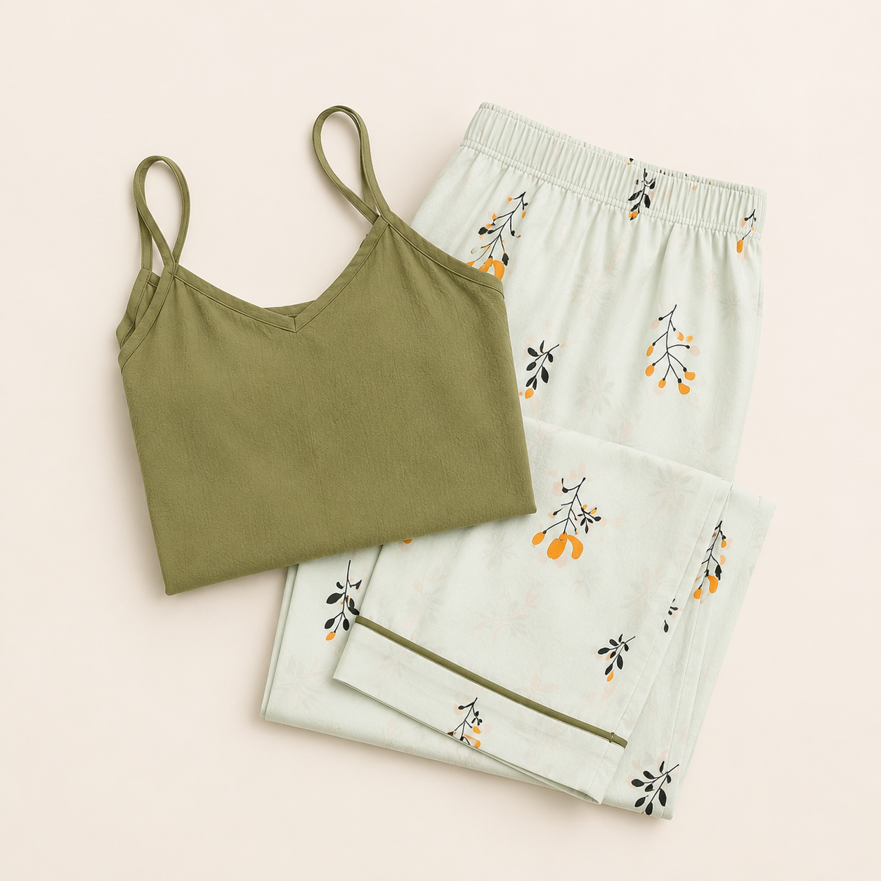 Lune Olive Blossom Sleep Set