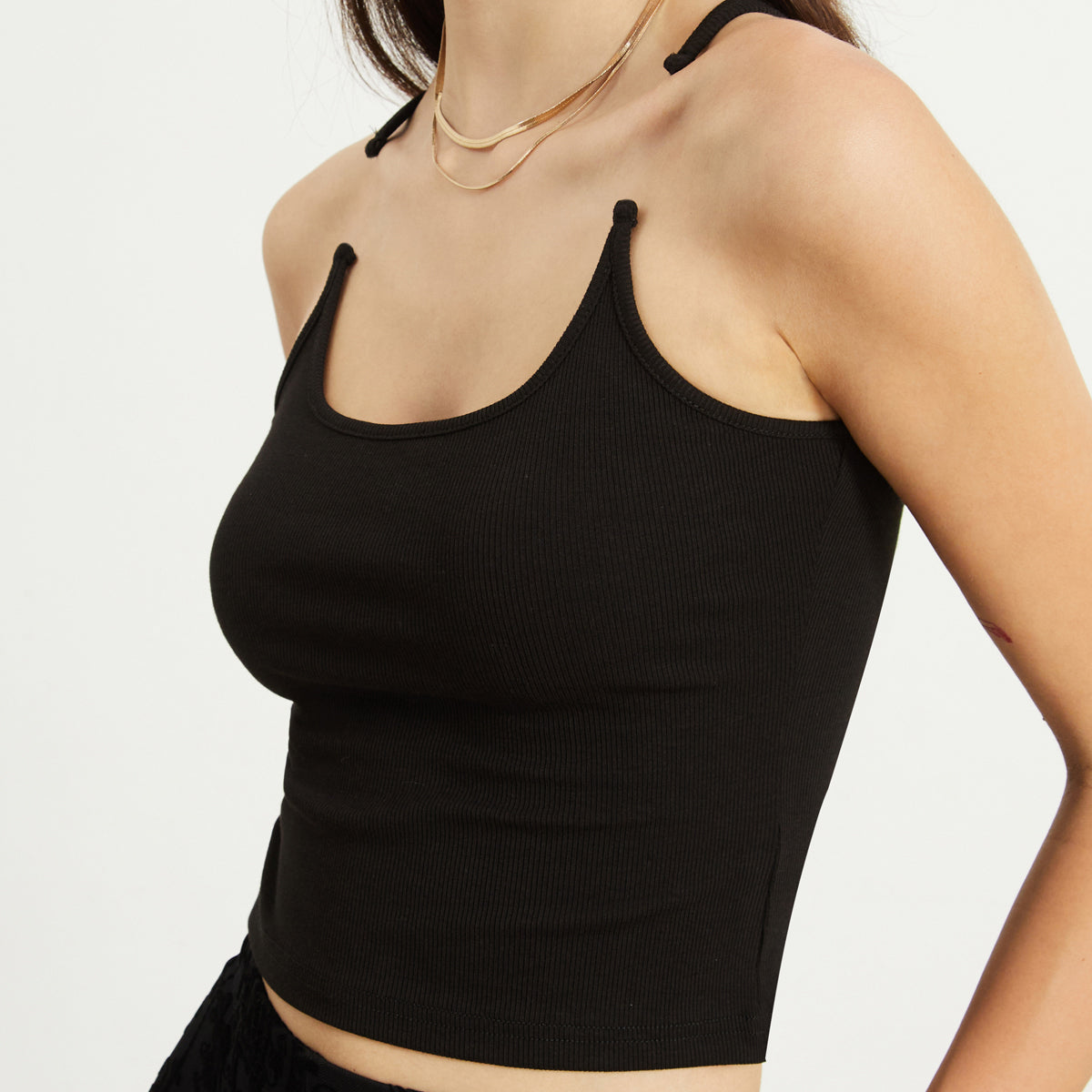 Şeffaf Askılı Crop Atlet