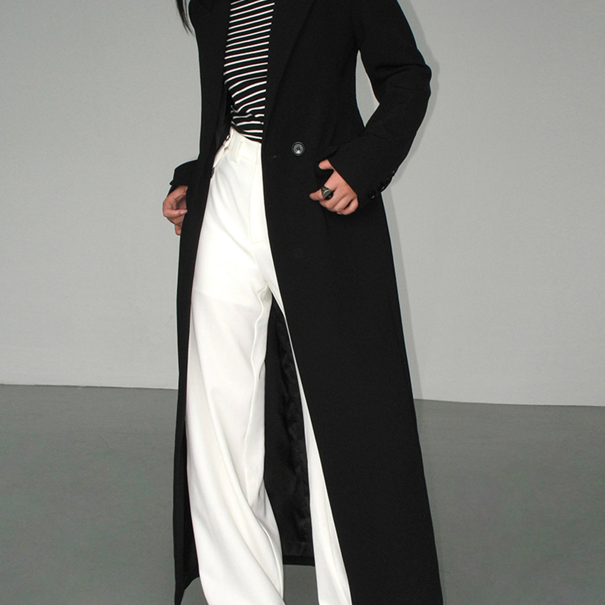 Yaka Cep Detaylı Blazer Kaban