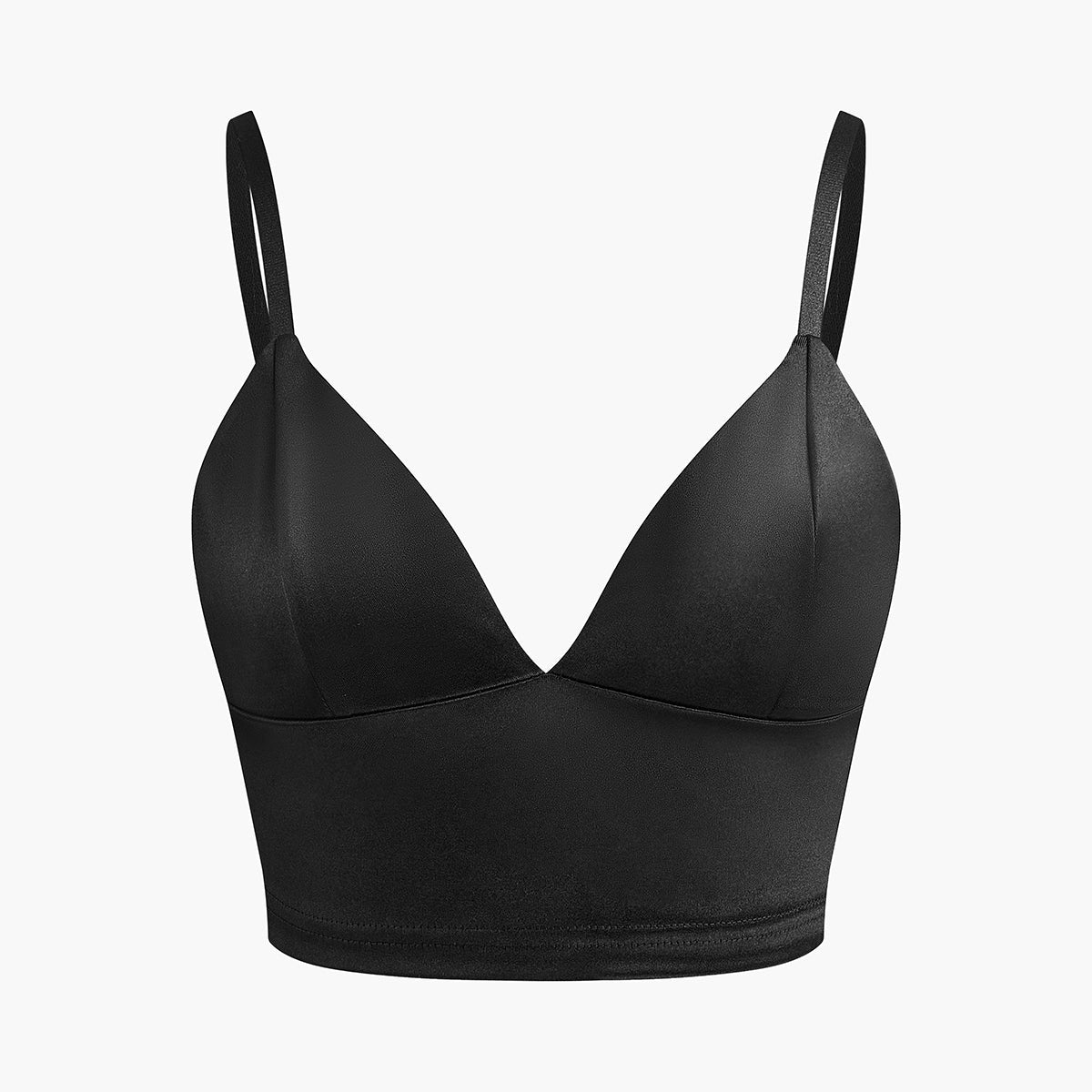 V Yaka Jersey Crop Cami Üst