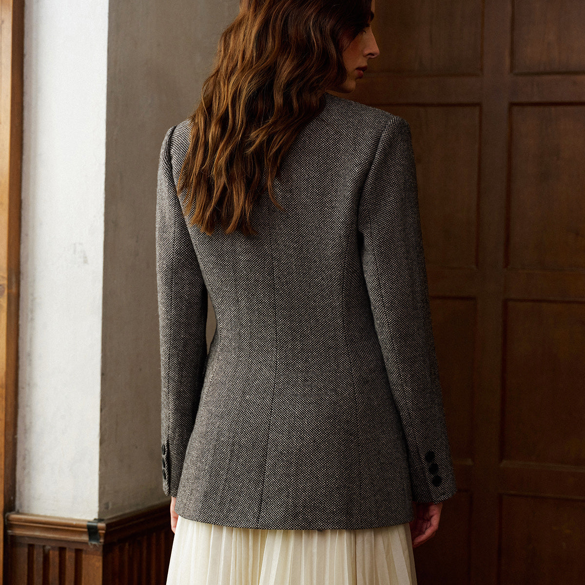 Yün Karışımlı Blazer Ceket