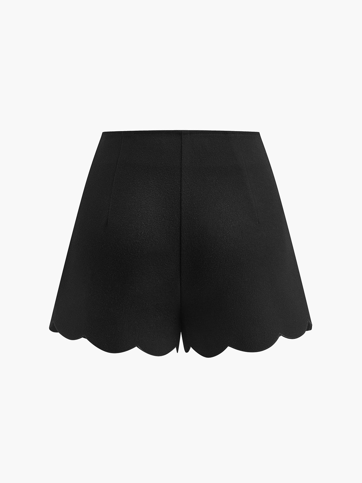Taraklı Etek Yan Düğmeli Skort