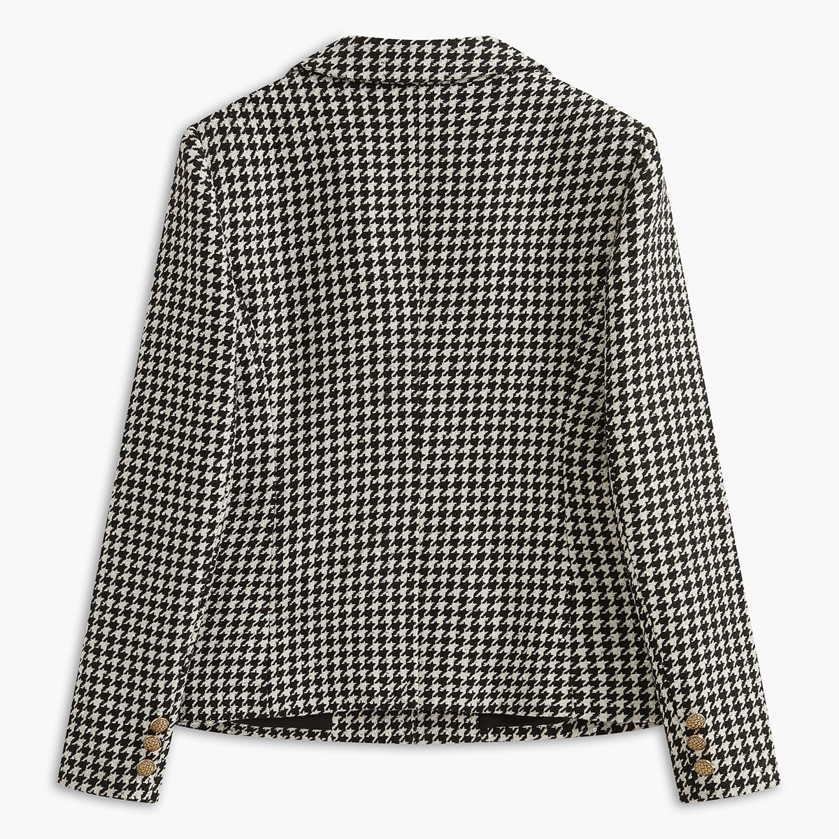 Retro Yaka Düğmeli Blazer Ceket
