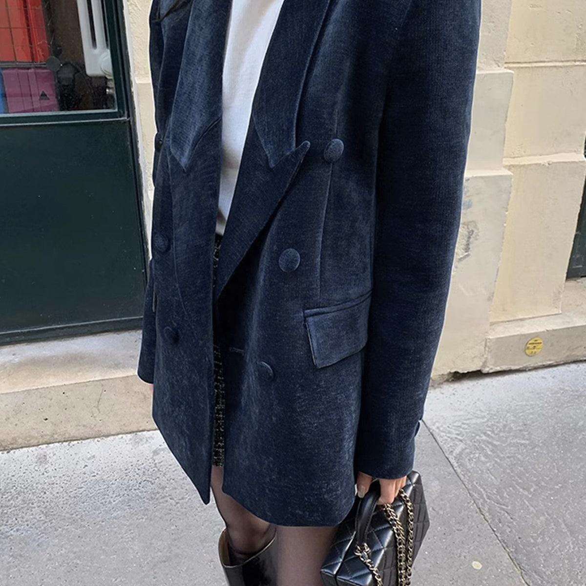Şık Shift Düğmeli Blazer