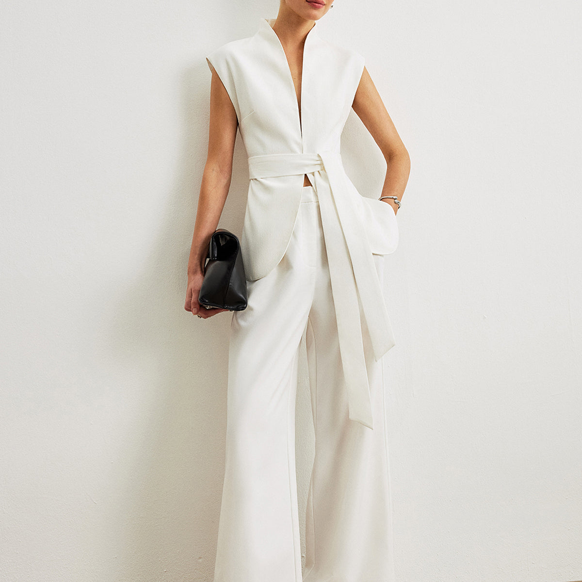 Kuşaklı Peplum Üst