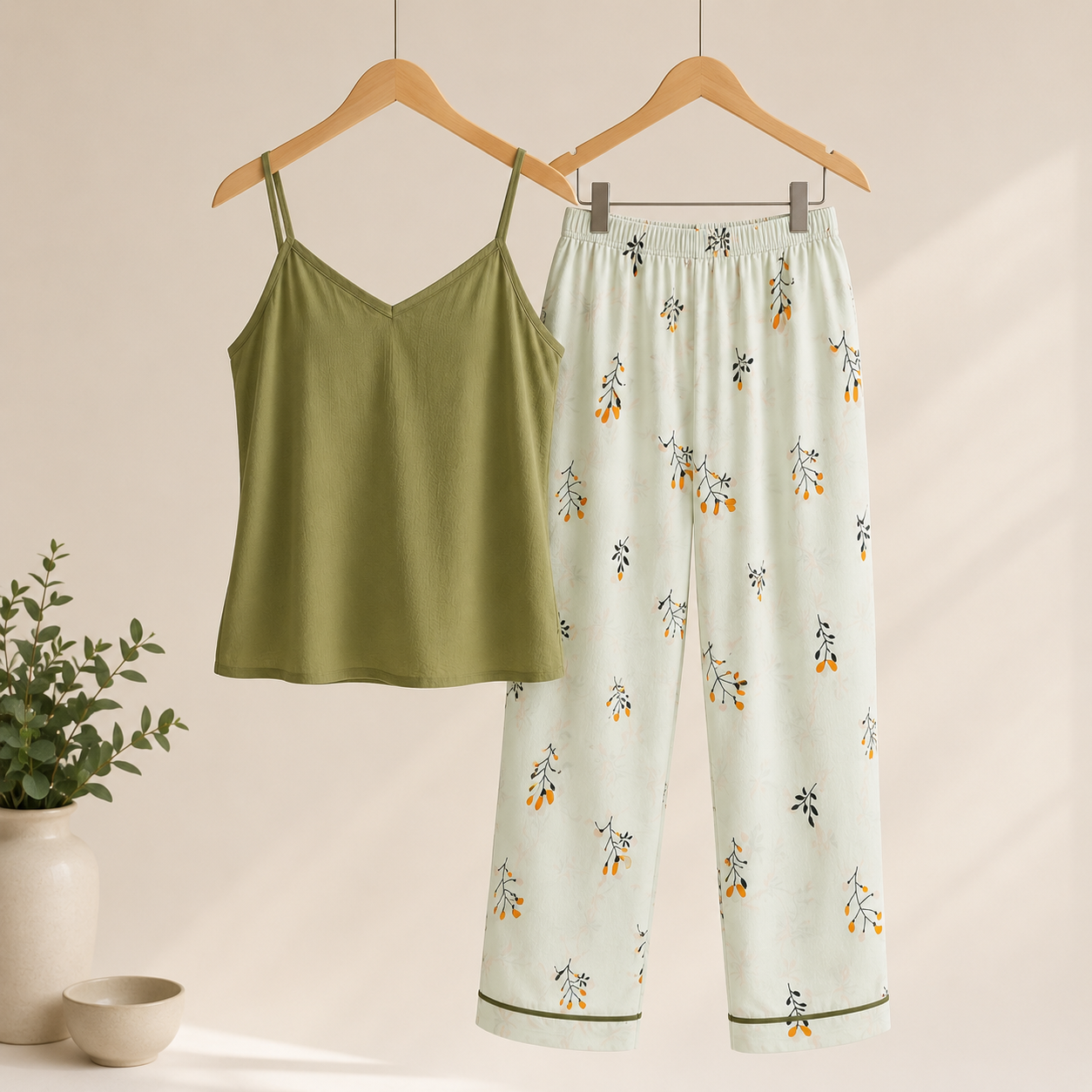 Lune Olive Blossom Sleep Set