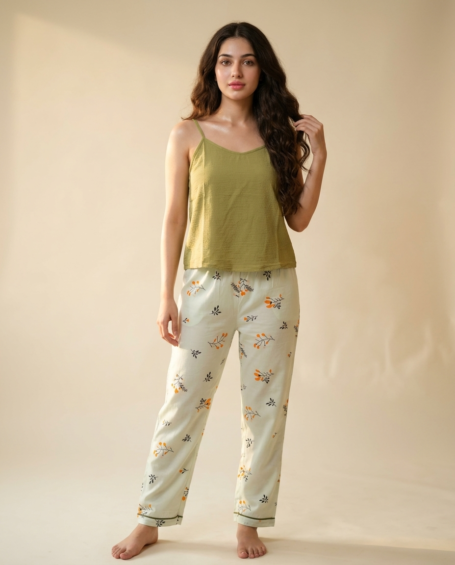 Lune Olive Blossom Sleep Set