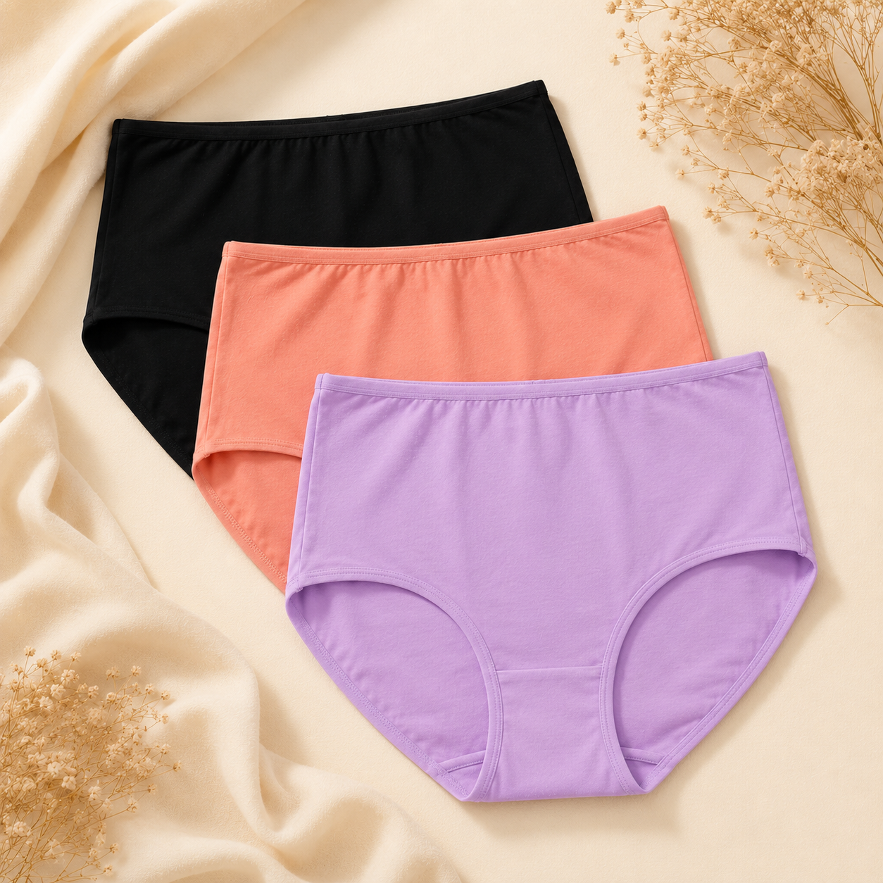Lune Pastel Cotton Trio