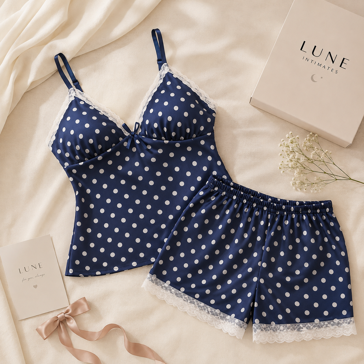 Lune Midnight Dots Sleep Set