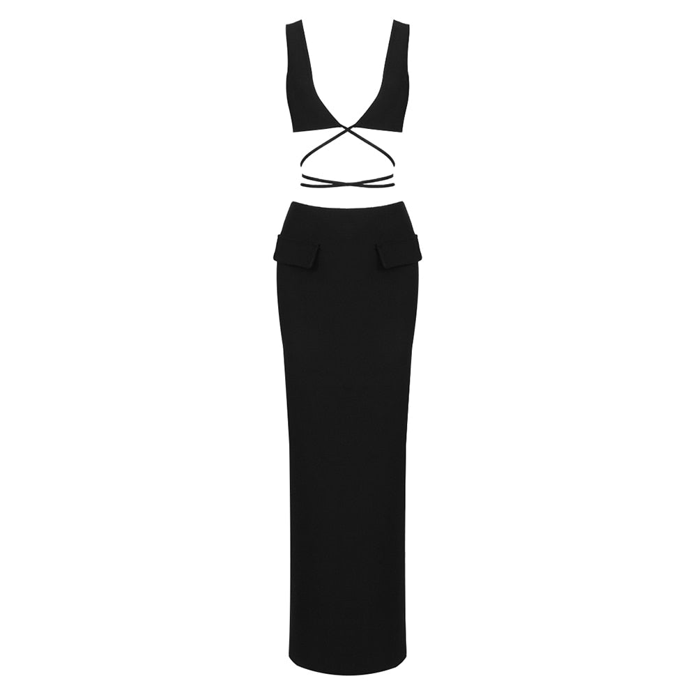 Alyia Cutout Maksi Elbise