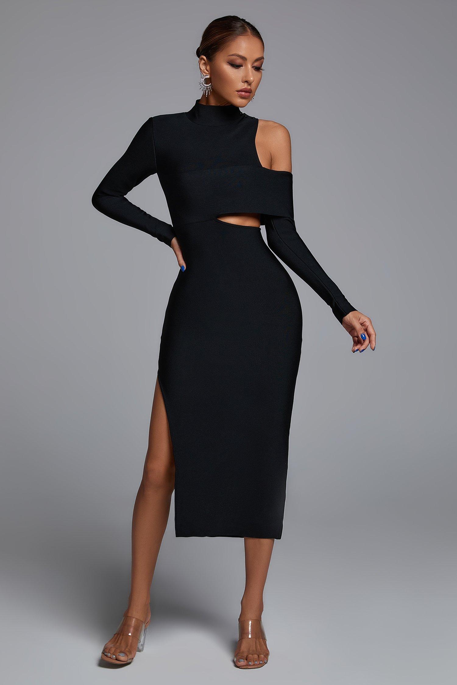 Alyia Cut-out Maksi Bandaj Elbise